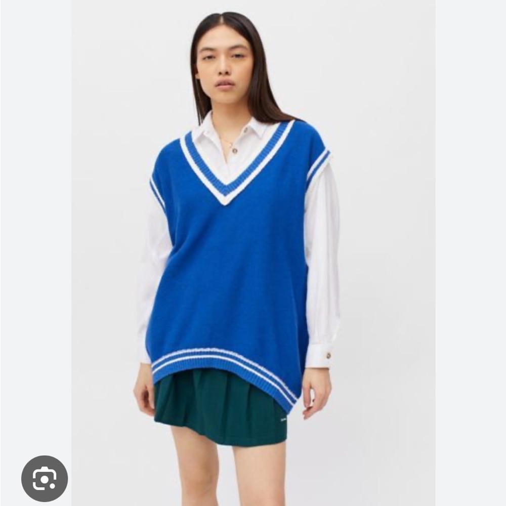 BDG Selena Oversized Sweater Vest Urban Outfitters